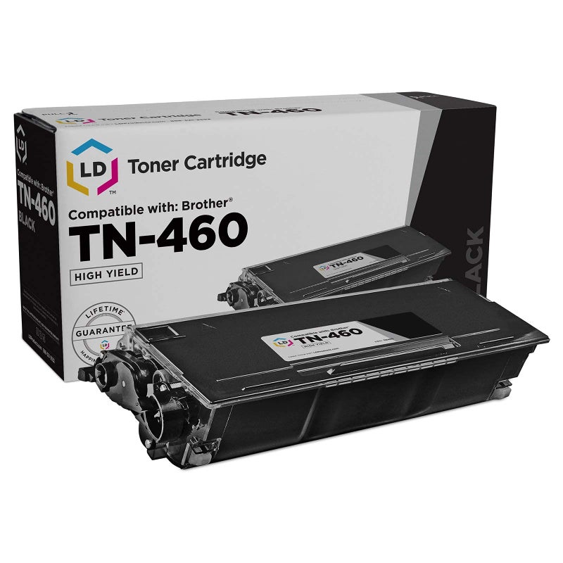 LD Compatible Toner Cartridge Replacement for Brother TN460 High Yield (Black) - Image 1